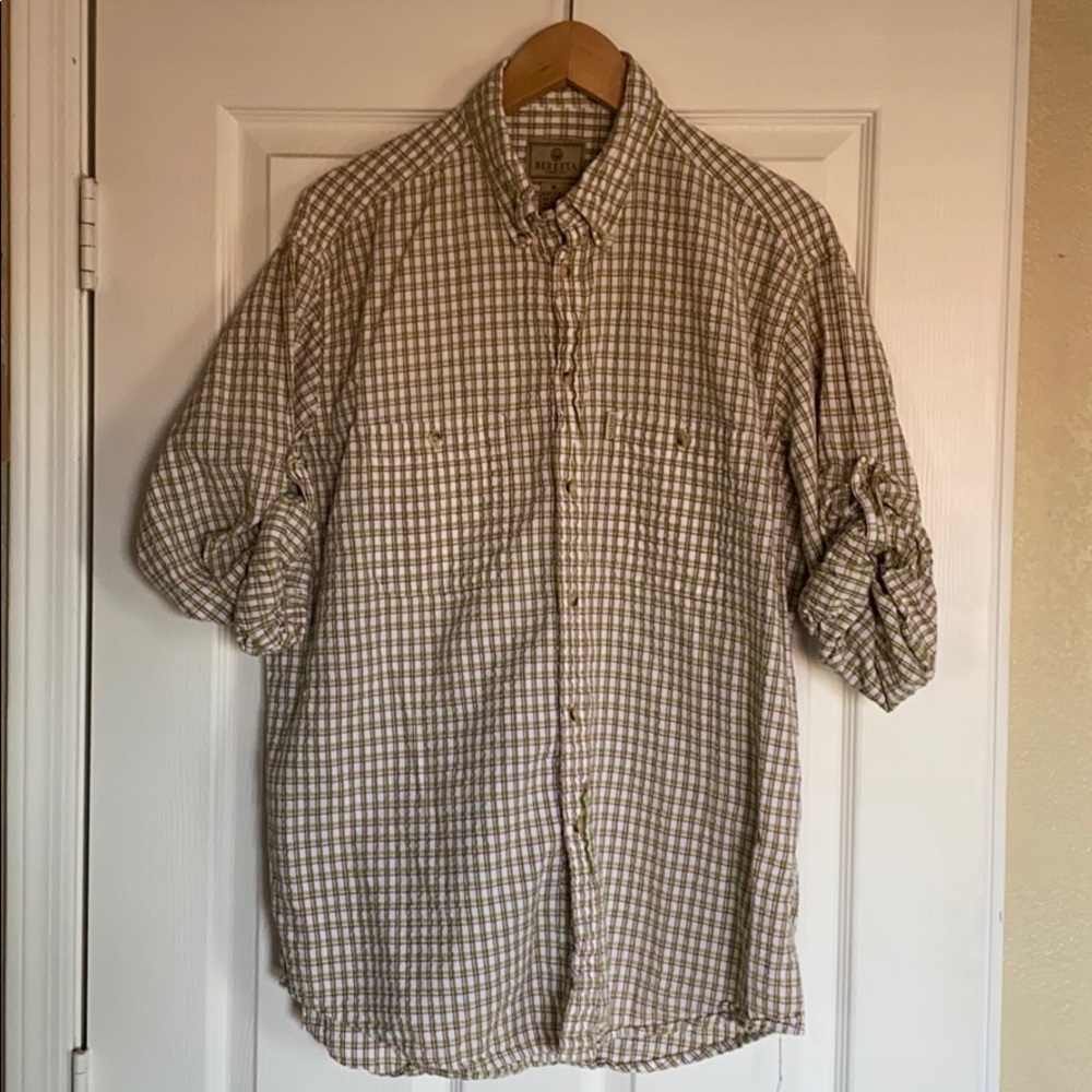 Beretta Button Down, rolled up sleeves, XL